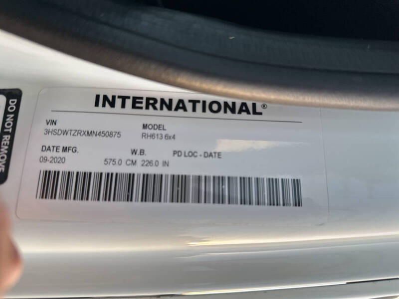 2021 International RH613