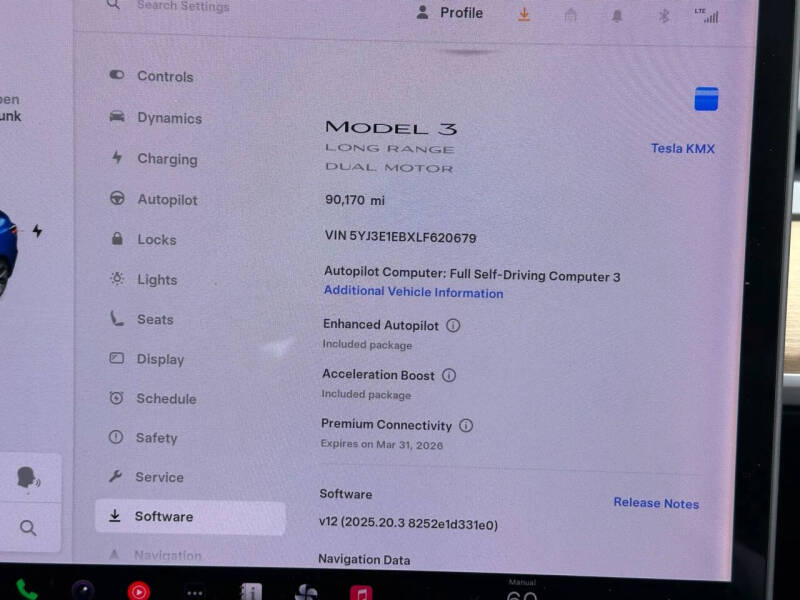 2020 Tesla Model 3 Long Range