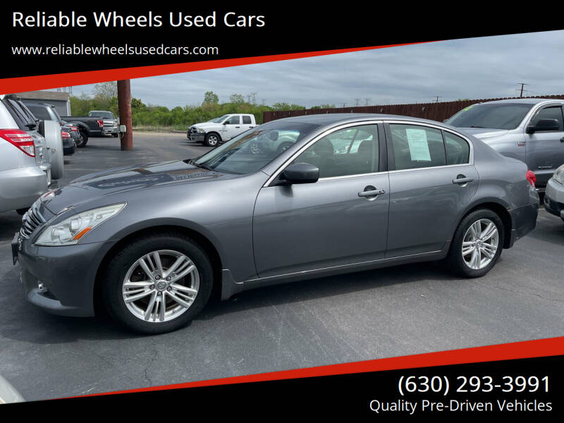 2010 Infiniti G37 Sedan for sale at Reliable Wheels Used Cars in West Chicago IL