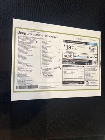 2021 Jeep Gladiator Overland