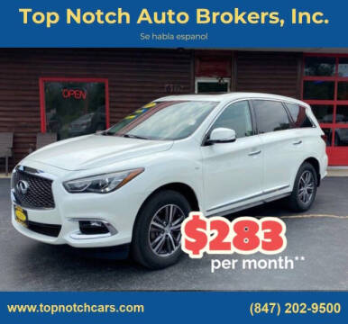 2019 Infiniti QX60 for sale at Top Notch Auto Brokers in McHenry IL