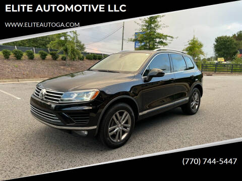 2016 Volkswagen Touareg for sale at ELITE AUTOMOTIVE LLC in Alpharetta GA