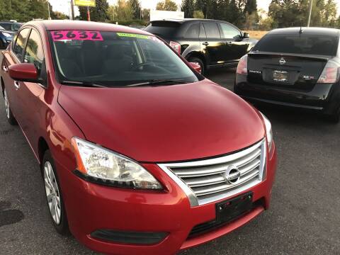2014 Nissan Sentra for sale at BELOW BOOK AUTO SALES in Idaho Falls ID