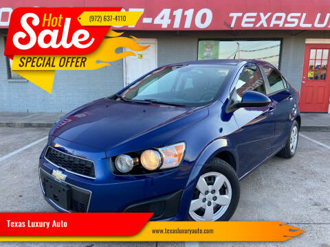 2013 Chevrolet Sonic for sale at Texas Luxury Auto in Cedar Hill TX