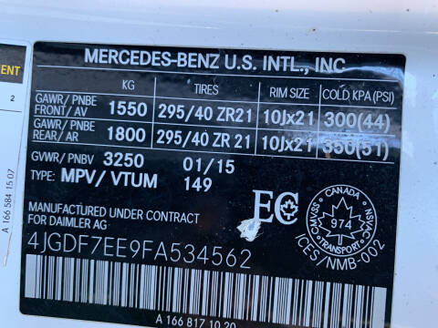 2015 Mercedes-Benz GL-Class GL 63 AMG