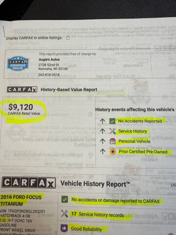 2016 Ford Focus Titanium