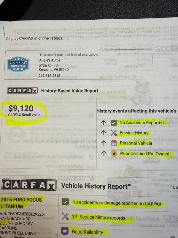 2016 Ford Focus Titanium