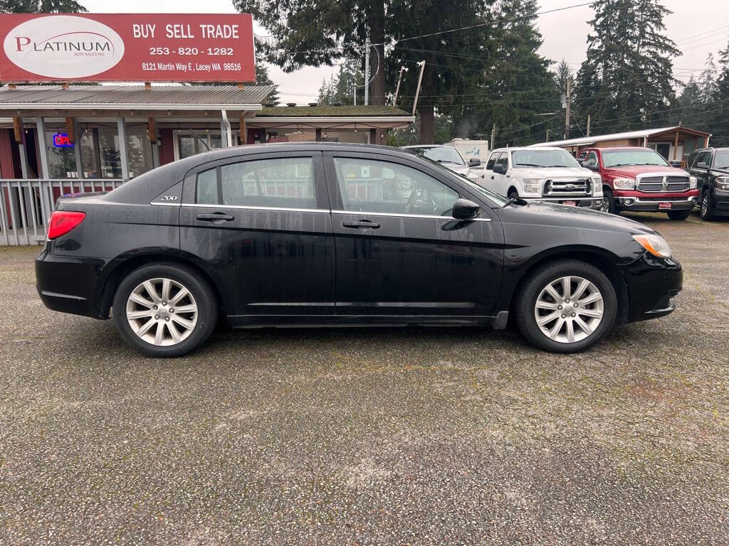 2013 Chrysler 200 for sale at PLATINUM AUTO SALES INC in Lacey, WA