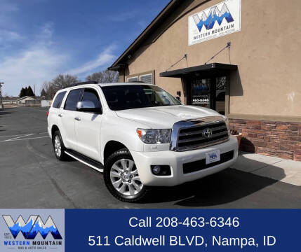 2016 Toyota Sequoia for sale at Western Mountain Bus & Auto Sales in Nampa ID