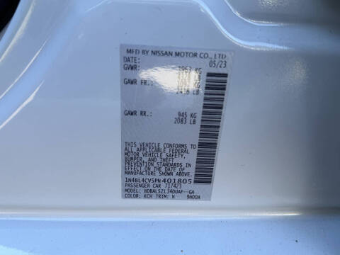 2023 Nissan Altima 2.5 SR