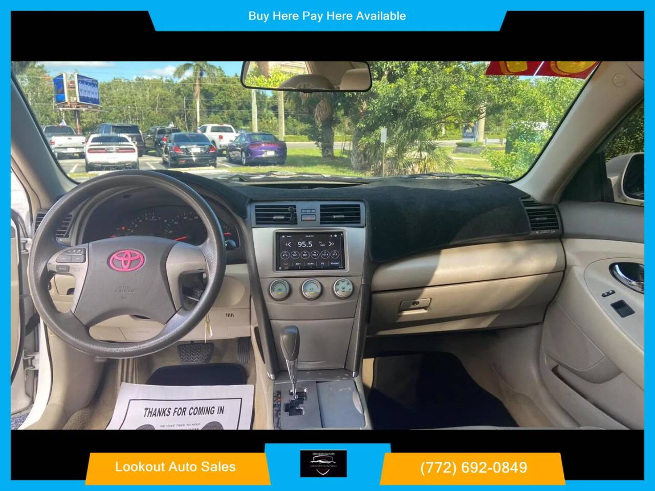 2009 Toyota Camry for sale at Lookout Auto Sales in Stuart, FL