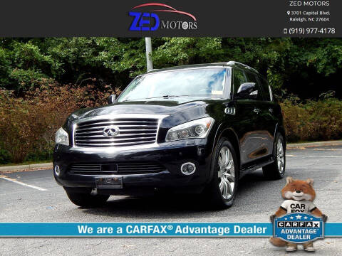 2013 Infiniti QX56 for sale at Zed Motors in Raleigh NC