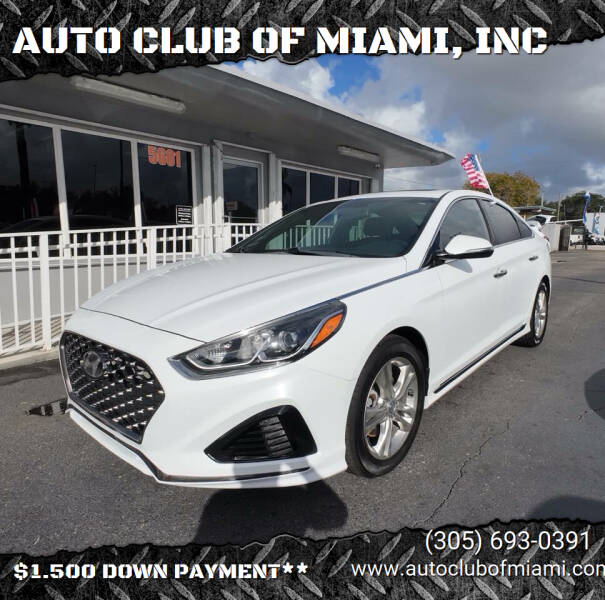 2018 Hyundai Sonata for sale at AUTO CLUB OF MIAMI, INC in Miami FL