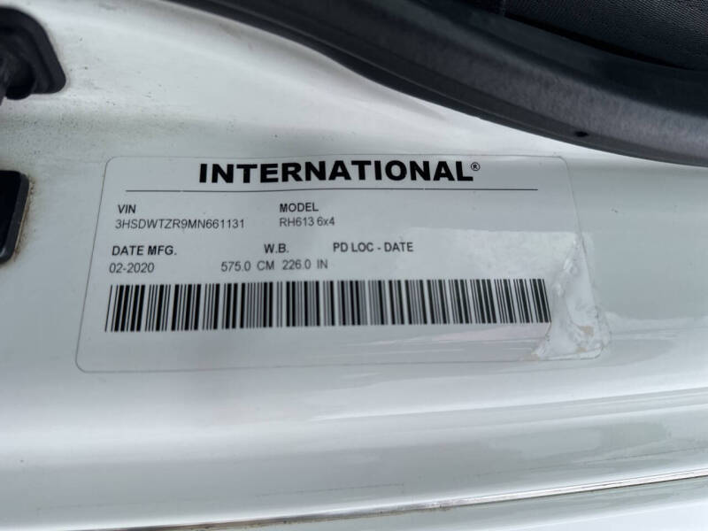 2021 International RH613