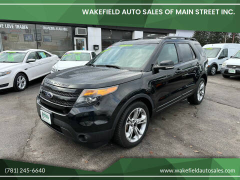 2015 Ford Explorer for sale at Wakefield Auto Sales of Main Street Inc. in Wakefield MA