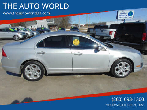 2010 Ford Fusion for sale at THE AUTO WORLD in Churubusco IN