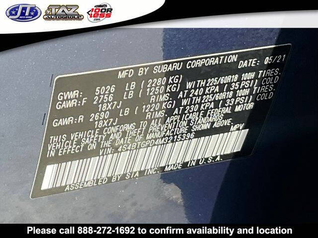 2021 Subaru Outback Touring XT