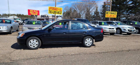 2003 Honda Civic for sale at Affordable 4 All Auto Sales in Elk River MN