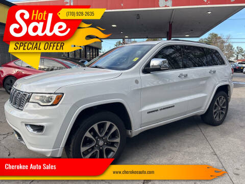2018 Jeep Grand Cherokee for sale at Cherokee Auto Sales in Acworth GA