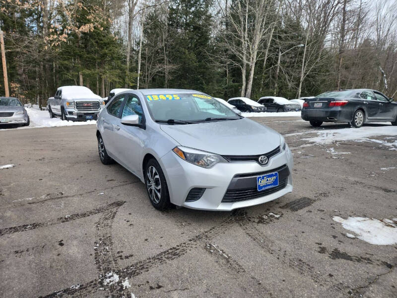 2016 Toyota Corolla for sale at Fairway Auto Sales in Rochester NH