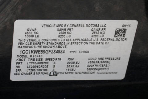 2016 Chevrolet Silverado 2500HD