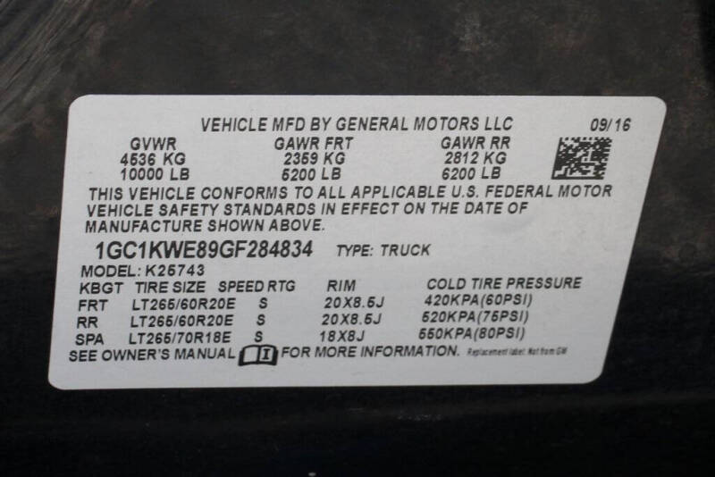 2016 Chevrolet Silverado 2500HD