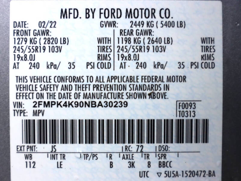 2022 Ford Edge Titanium