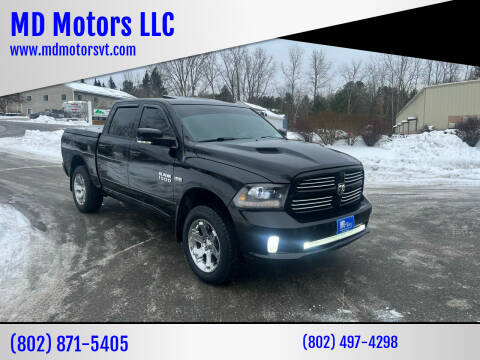 2014 RAM 1500 for sale at MD Motors LLC in Williston VT