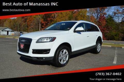 2014 Audi Q7 for sale at Best Auto of Manassas INC in Manassas VA