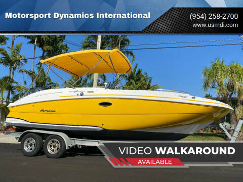 2013 Hurricane Sun Deck Sport 220 for sale at Motorsport Dynamics International in Pompano Beach FL