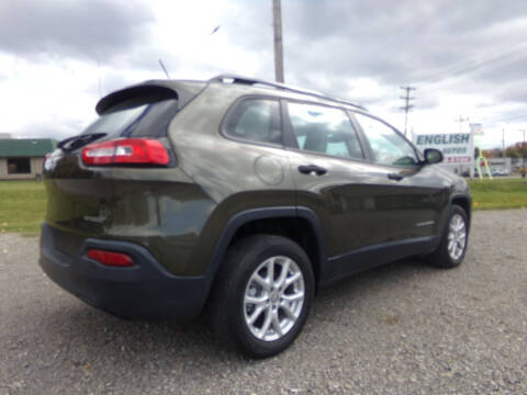 2015 Jeep Cherokee for sale at English Autos in Grove City PA