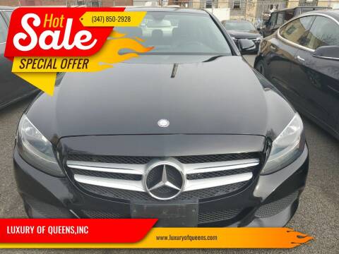 2016 Mercedes-Benz C-Class for sale at LUXURY OF QUEENS,INC in Long Island City NY