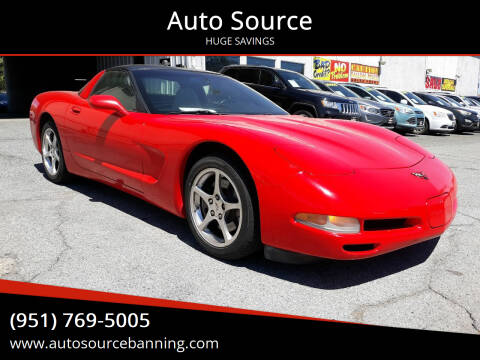 2002 Chevrolet Corvette for sale at Auto Source in Banning CA