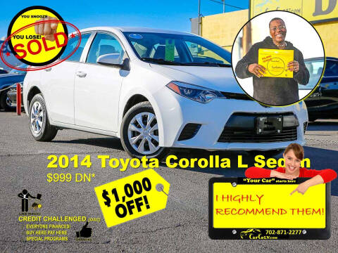 2014 Toyota Corolla for sale at The Car Company in Las Vegas NV