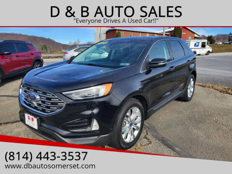 2020 Ford Edge for sale at D & B AUTO SALES in Somerset PA