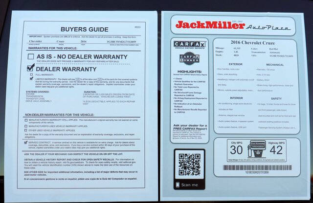 2016 Chevrolet Cruze LS Auto