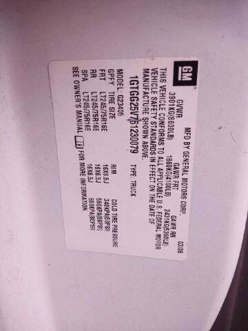 2006 GMC Savana 2500