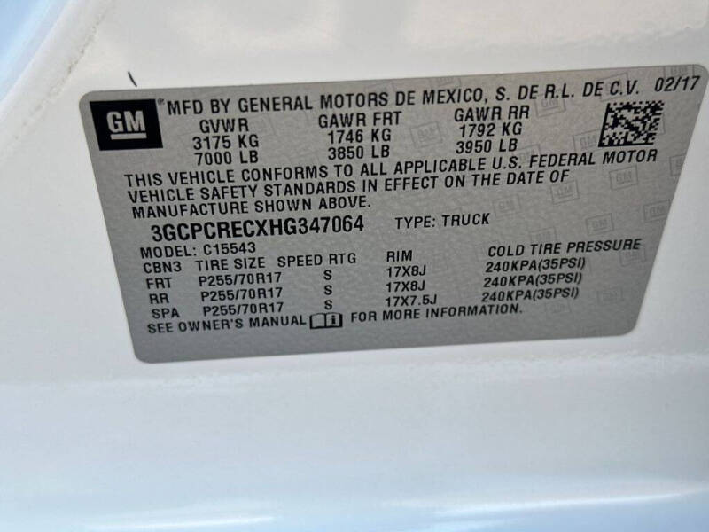 2017 Chevrolet Silverado 1500