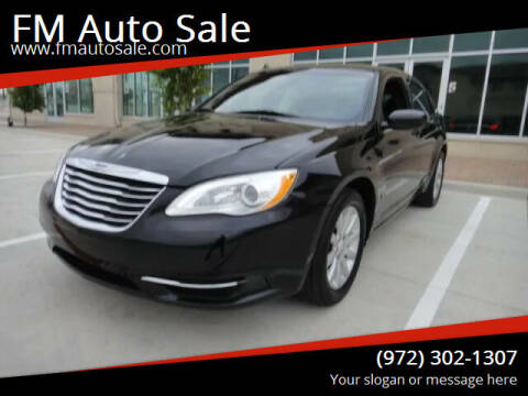 2013 Chrysler 200 for sale at F.M Auto Sale LLC in Dallas TX