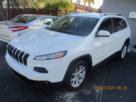 2015 Jeep Cherokee for sale at K & V AUTO SALES LLC in Hollywood FL
