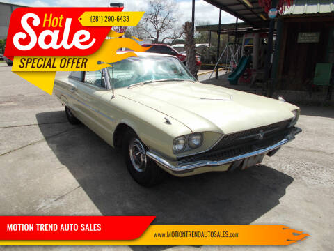 1966 Ford Thunderbird for sale at MOTION TREND AUTO SALES in Tomball TX