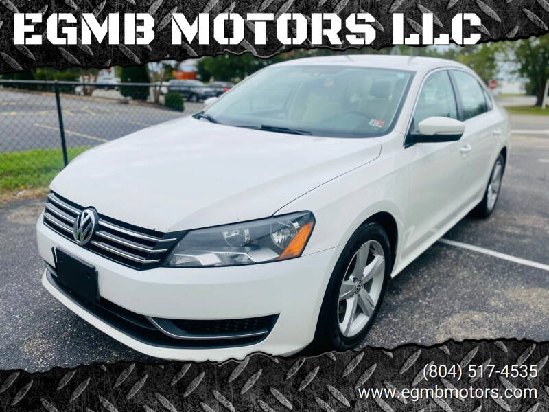 2013 Volkswagen Passat for sale at EGMB MOTORS in Midlothian VA