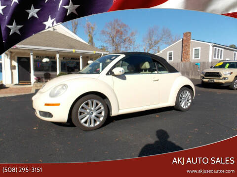 2008 Volkswagen New Beetle Convertible for sale at AKJ Auto Sales in West Wareham MA