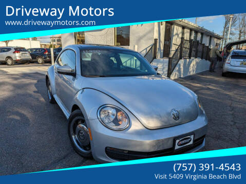 2012 Volkswagen Beetle for sale at Driveway Motors in Virginia Beach VA