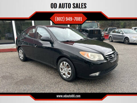 2010 Hyundai Elantra for sale at OD AUTO SALES in Pownal VT