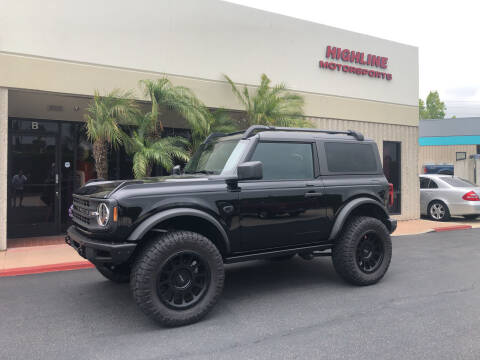 2022 Ford Bronco for sale at HIGH-LINE MOTOR SPORTS in Brea CA