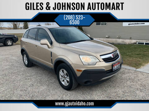 2008 Saturn Vue for sale at GILES & JOHNSON AUTOMART in Idaho Falls ID