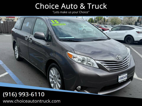 2015 Toyota Sienna for sale at Choice Auto & Truck in Sacramento CA