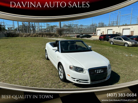 2007 Audi A4 for sale at DAVINA AUTO SALES in Longwood FL