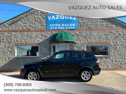 2010 BMW X3 for sale at VAZQUEZ AUTO SALES in Bloomington IL
